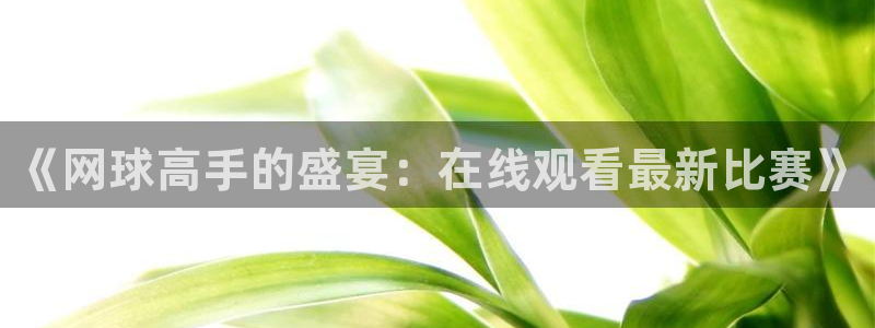 《网球高手的盛宴：在线观看最新比赛》