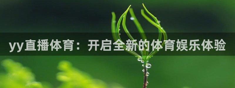 yy直播体育：开启全新的体育娱乐体验